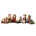 Christian Brands Christmas Pageant Nativity Scene, 4-Inch Scale, 9-Piece