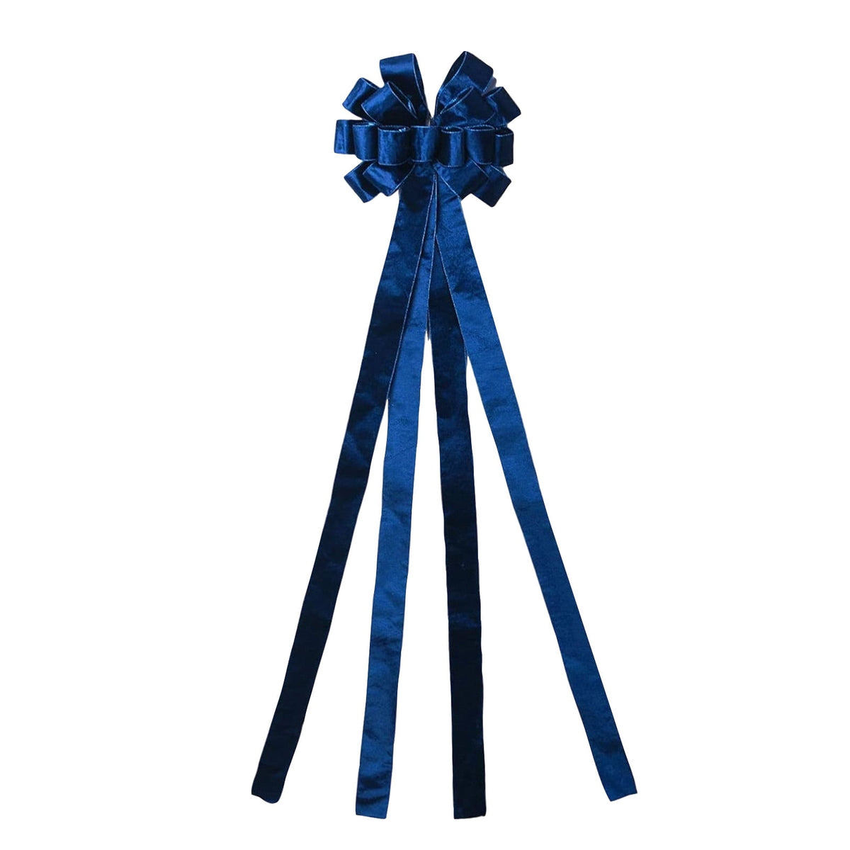 6-Piece Christmas Bow Tree Topper Set, Oversized Hanging Decorations for Holiday Tree Home Decor