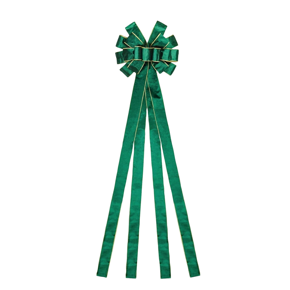 6-Piece Christmas Bow Tree Topper Set, Oversized Hanging Decorations for Holiday Tree Home Decor