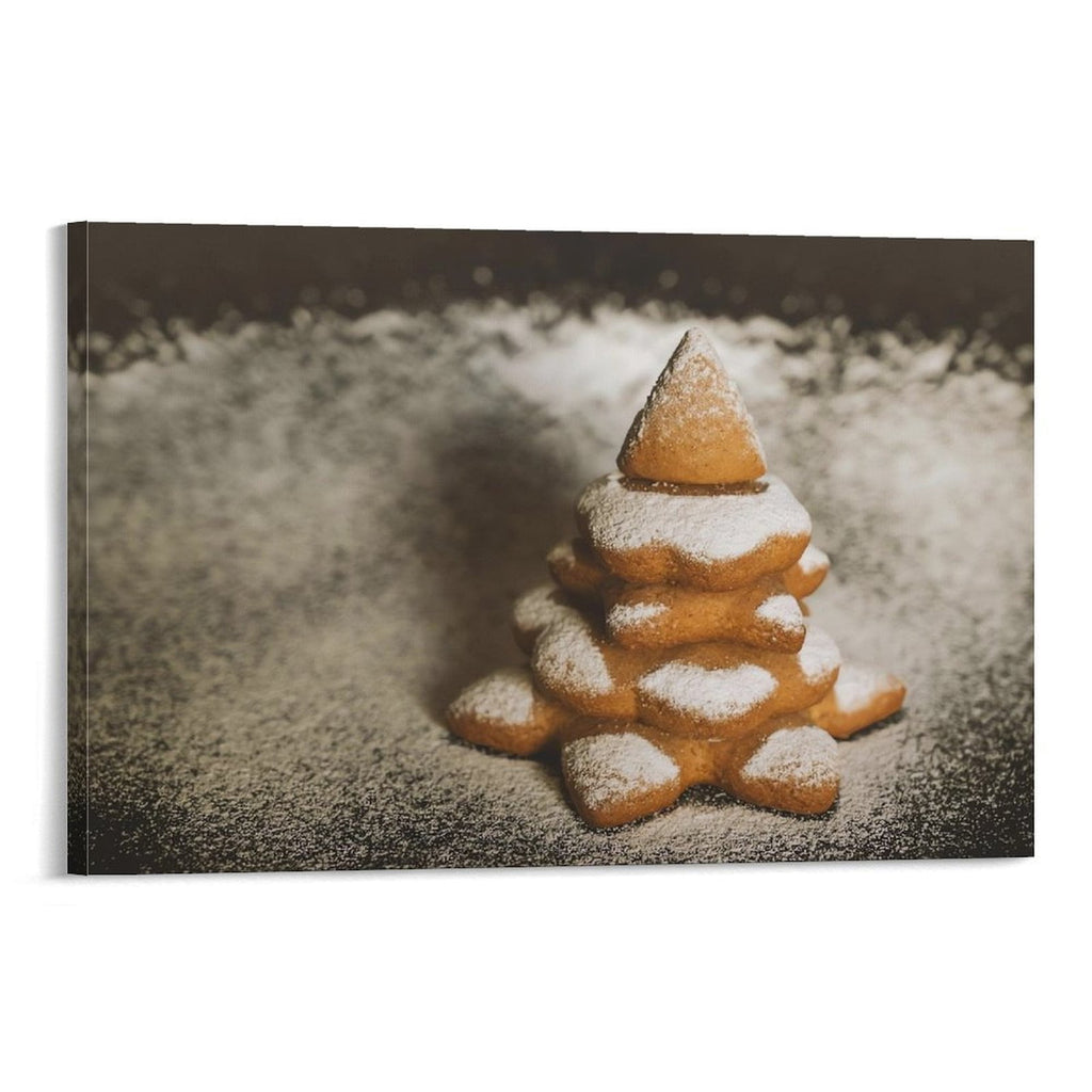Christmas Cookies Wall Art Picture Painting Poster Canvas Print Posters Artworks Bedroom Living Room Decor 24x36inch(60x90cm)