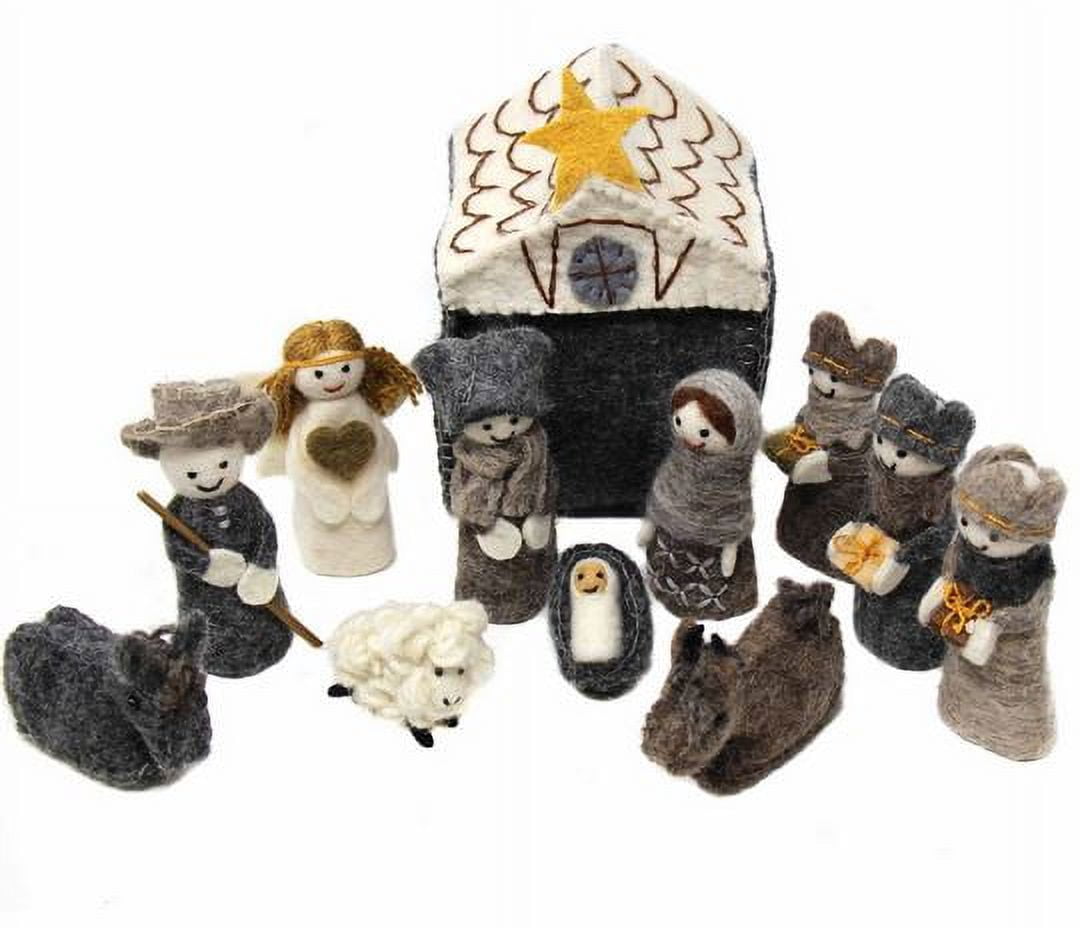 Christmas Nativity 12 Piece Set, Holy Nativity Scene, Holiday Decorating