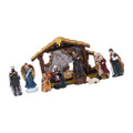 Christmas Nativity Figurines Resins Manger Holy Family Nativity Scene Statue for Xmases Indoor Home Table Decorations