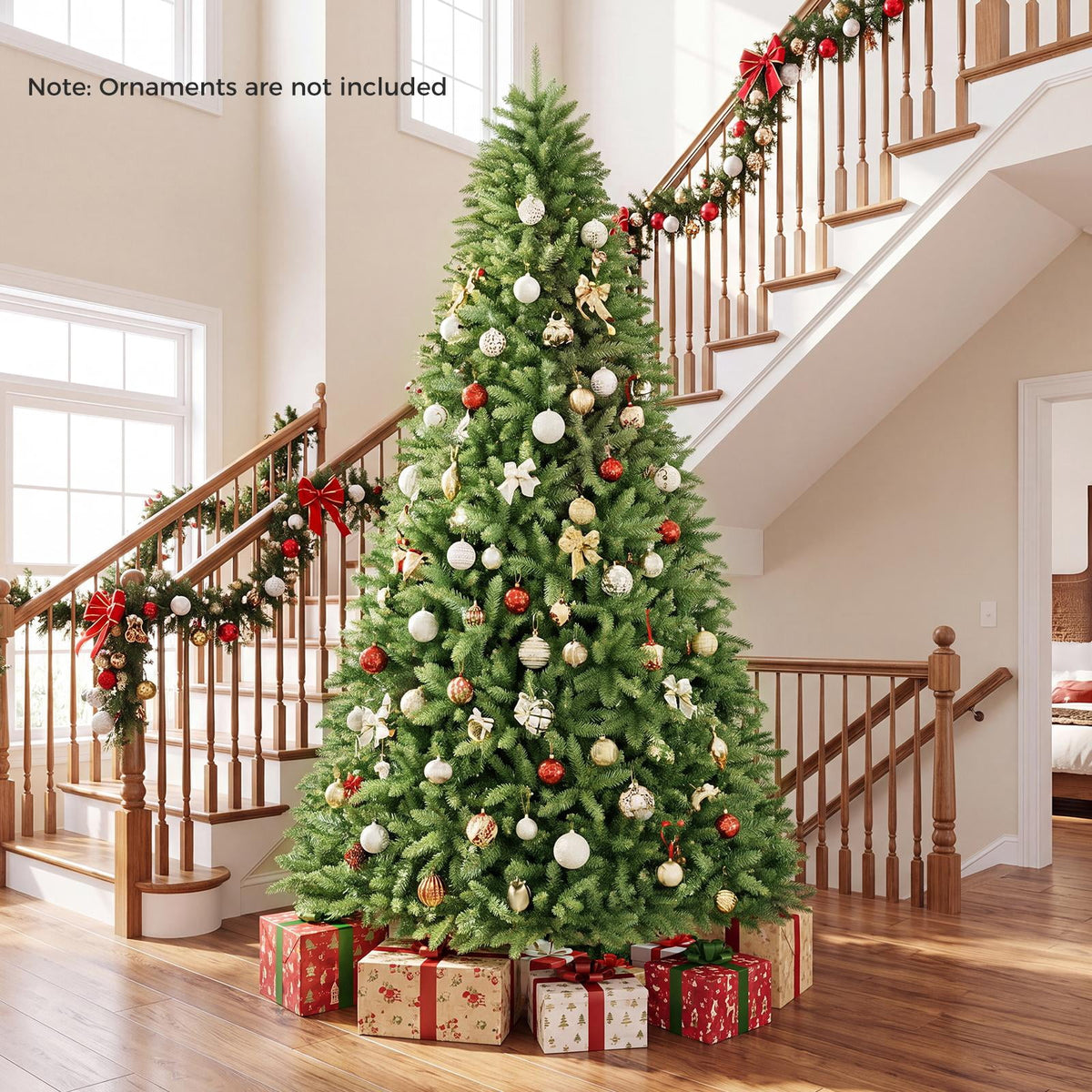 Costway 4 ft Artificial Christmas Tree with 559 Lush PVC Branch Tips & Folding Metal Stand