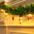 DAZLUTE 2pcs Christmas Snow Globe String Lights Indoor Decorations String Light for Christmas Tree Snow Scene Decor for Home Bedroom Fireplace Xmas Lights