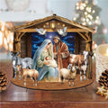 Classic Holy Family Nativity Scene Decorative Village Eco Wood Set by G. Debrekht Nativity Holiday Decor - 852766