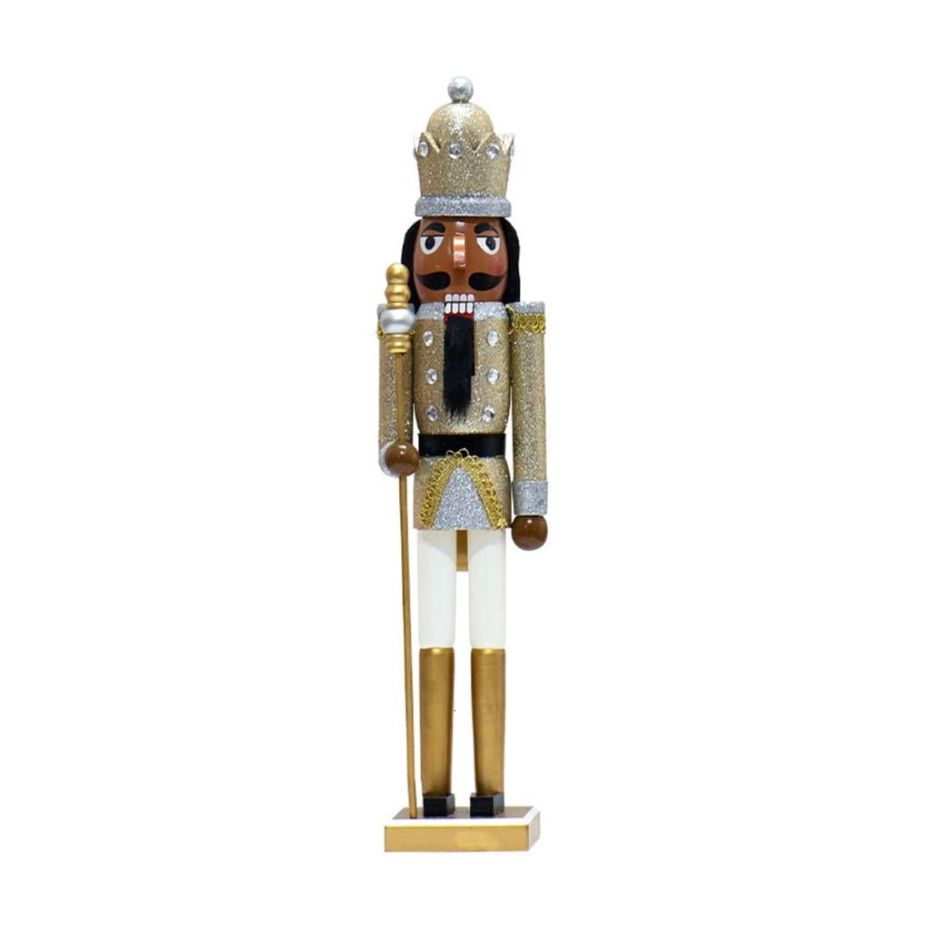 Elegant Black Face Nutcrackers Decoration Wood Soldier For Christmas Parties