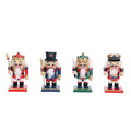 FVDPWYE 4 Pieces Christmas Nutcracker Puppet Gift Decor Party Favors Wooden Traditional