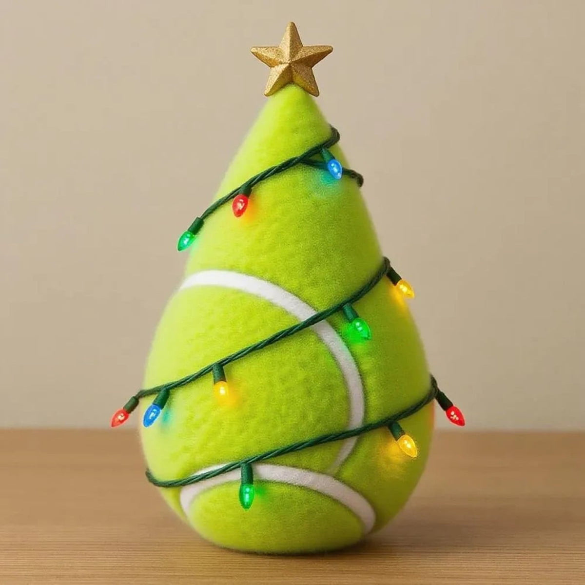 Football Theme Mini Christmas Trees with Lights, Tabletop Small Christmas Tree Ornaments Lighted, Xmas Tree with LED Lights for Desk Table Top Party Festival Sports Theme Decorations