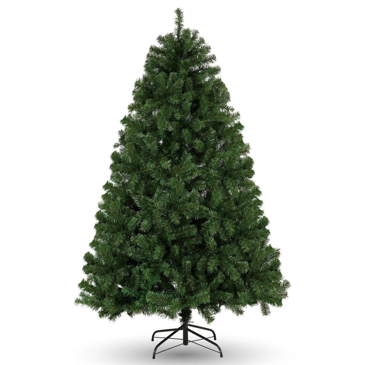 Funcid 6ft Pink Artificial Christmas Tree, Hinged Spruce Full Tree with 1477 Branch Tips, Foldable Metal Stand, New PVC Material, Xmas Tree for Indoor and Outdoor Decoration