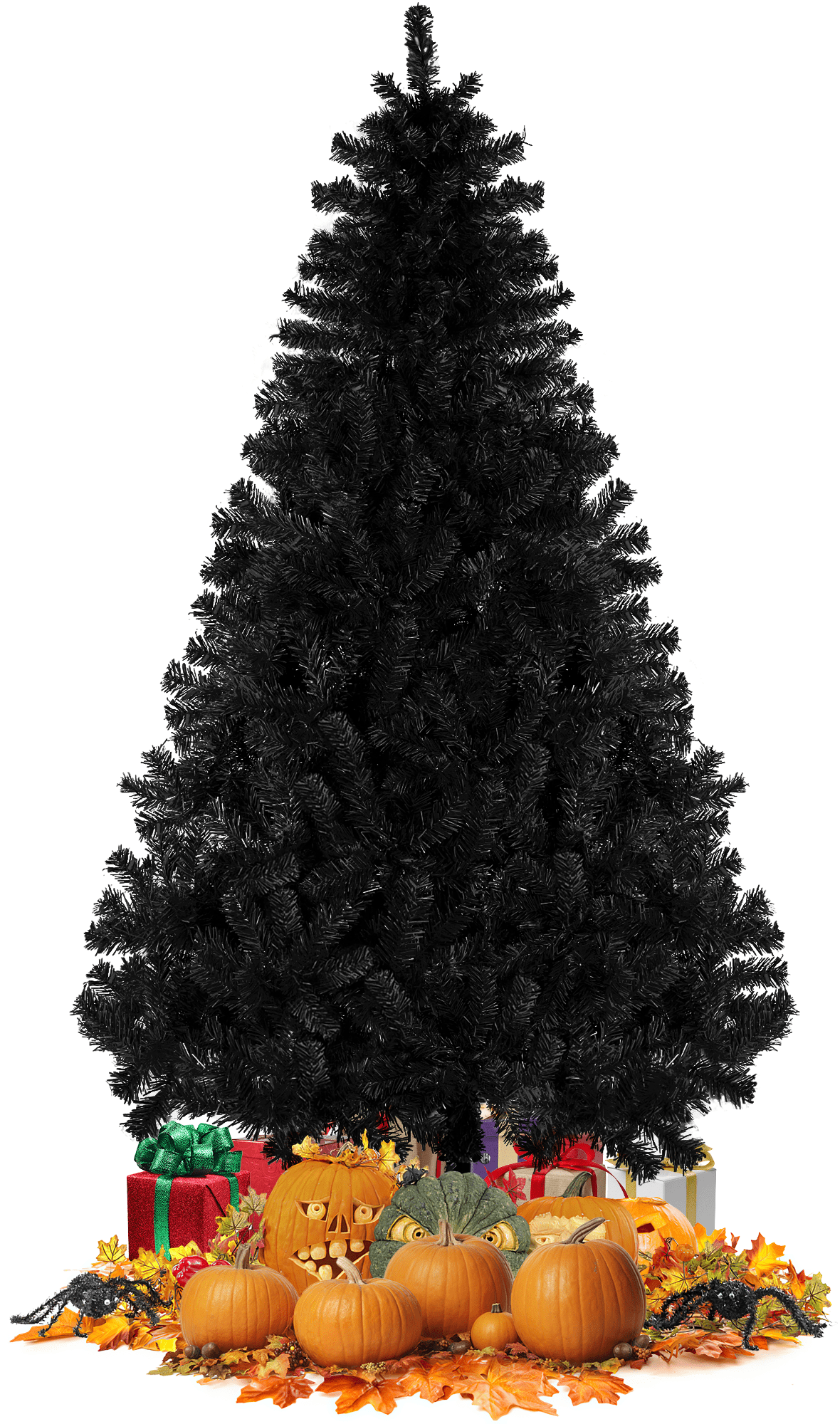 GIKPAL 6FT Artificial Christmas Tree W/ 800 Tips, Holiday Xmas Tree for Indoor Outdoor Decor, Fir Christmas Tree with Metal Base - Green