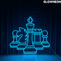 Glowneon Chess Neon Sign, Chess Set Led Sign, Christmas Gift For Dad