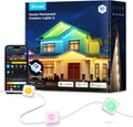 Govee Permanent Outdoor Light 2 (Elite), RGBICW 16 Million Colors Outside Lights with 100 preset modes,IP67 Waterproof,Holiday Decorations For Christmas,Google,Alexa Support,50ft,White