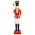 Gymax 4' Outdoor Christmas Nutcracker w/High Hat & Beautiful Scepter Uniform & Boots for Yard Black
