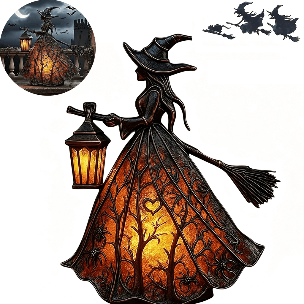Halloween Witch Hat Lamp,Spooky Decorative Table Lamps,Indoor Holiday Party Atmosphere Lighting for Home,Porch,Tabletop Decor