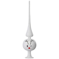 Inge Glas Rudi Reindeer Tree Topper White Matte Nose Red 21395T032