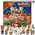 Joyfy Christmas Advent Calendar 2026 Nativity Figurine Set,Christmas Countdown Nativity Scene Set for Kids Boys Girls,24 PCS Nativity Advent Calendar