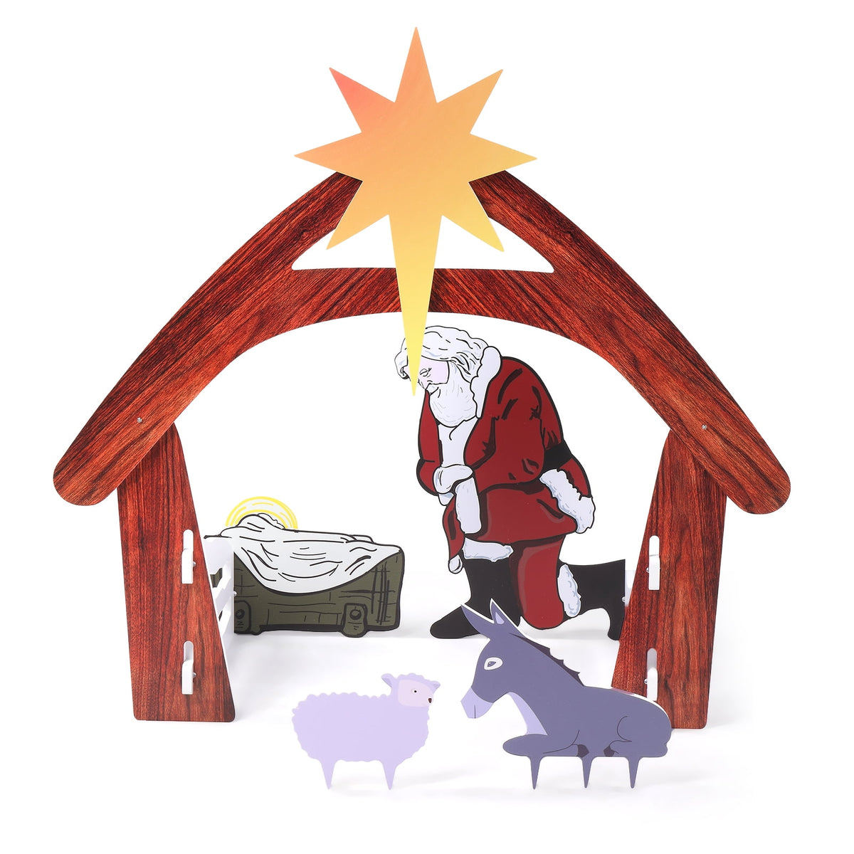 Ktaxon Christmas Outdoor Nativity Scene Large Holy Family Christmas Decorations for Front Yard and Church