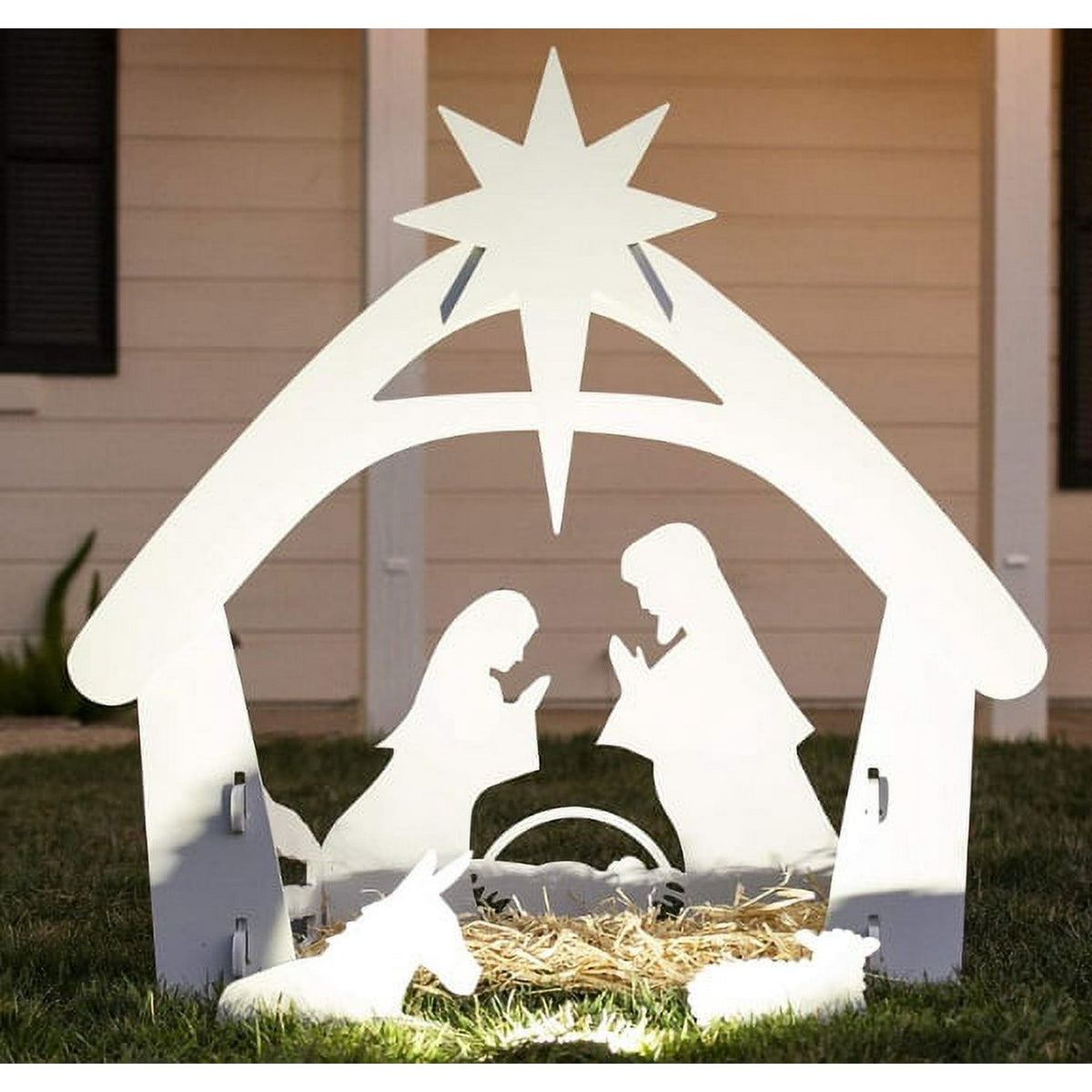 Ktaxon Christmas Outdoor Nativity Scene Large Holy Family Christmas Decorations for Front Yard and Church
