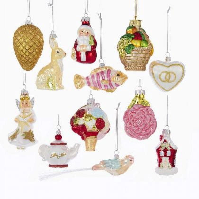Kurt Adler 2.75-Inch-4-Inch Noble Gems Wedding Ornament Set of 12