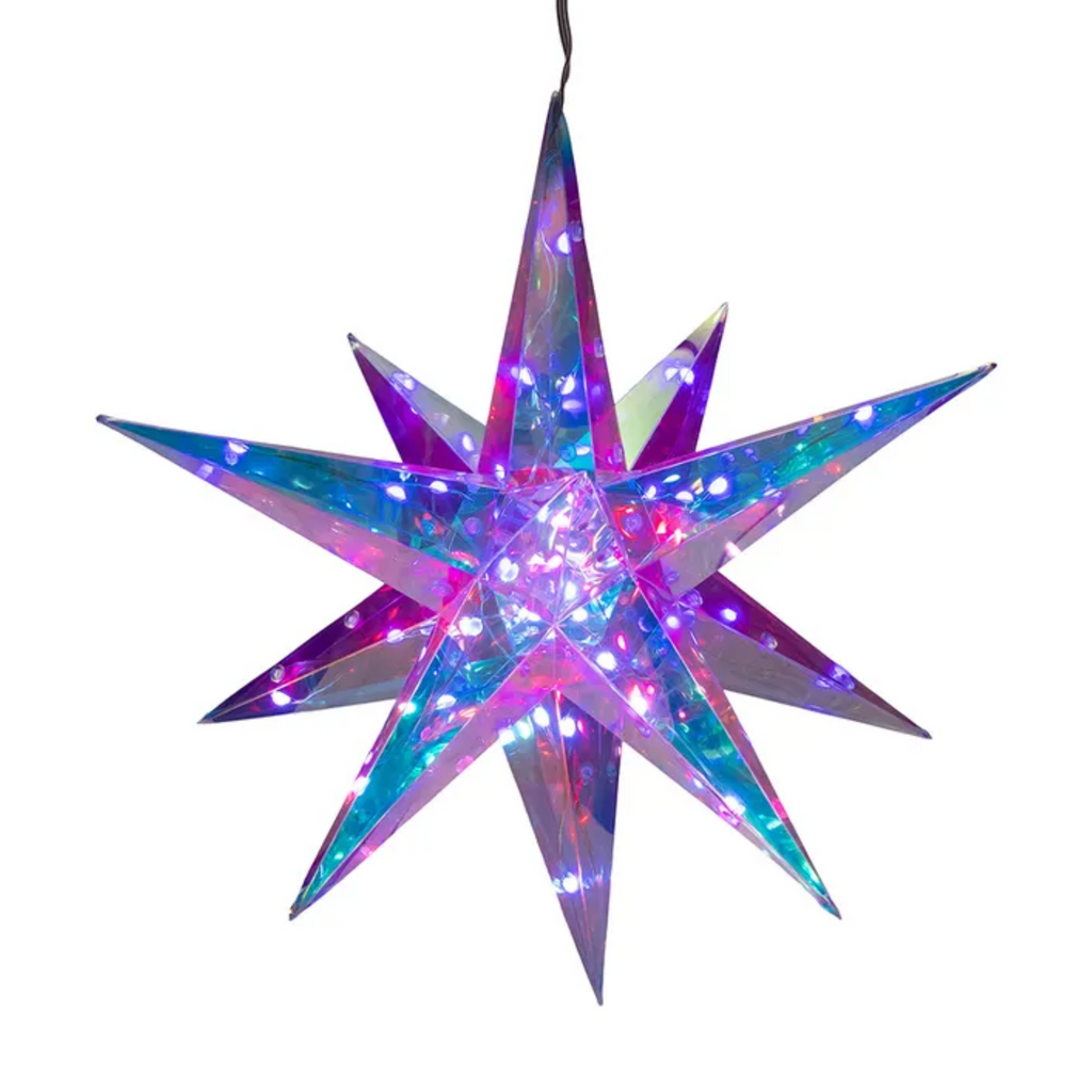 Kurt Adler 13.25-Inch 40-Light RGB Smart LED Holographic Starburst