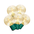 Indoor/Outdoor 100-Count LED Super Bright G30 Christmas String Lights, Warm White, Green Wire, 57', by Holiday Time
