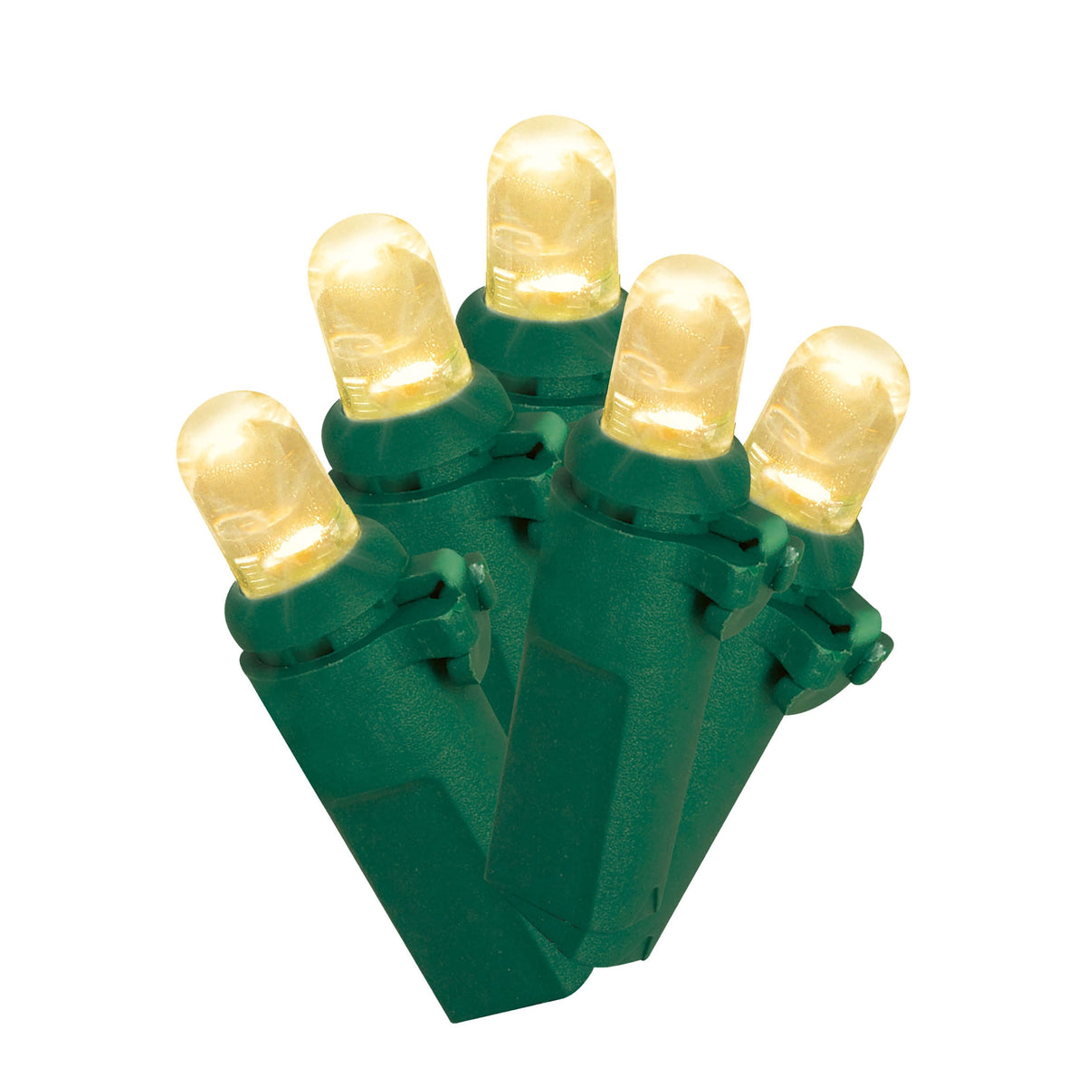 Indoor/Outdoor 240-Count LED Dome Christmas String Lights, Warm White, Green Wire, 47', by Holiday Time