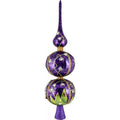 Ladybug Finial Polish Glass Christmas Tree Topper