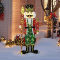 Langford Pre-lit 4ft Glittery Nutcracker Soldier Christmas Decoration