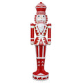 Lighted Candy Nutcracker White and Red Christmas Decoration, 72in