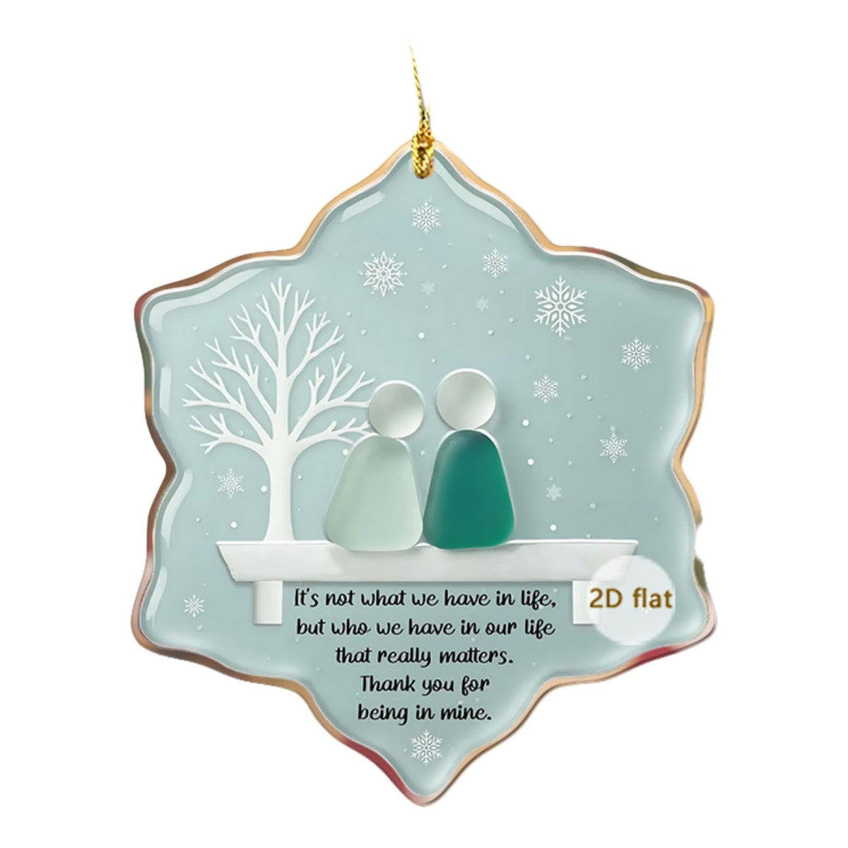 Lunxisen 1 Pcs Sea Glass Nativity: Jesus’ Birth Christmas Ornament,Coastal Inspired Sea Glass Nativity Ornament,Handmade Nativity Scene, with Shells and Starfish