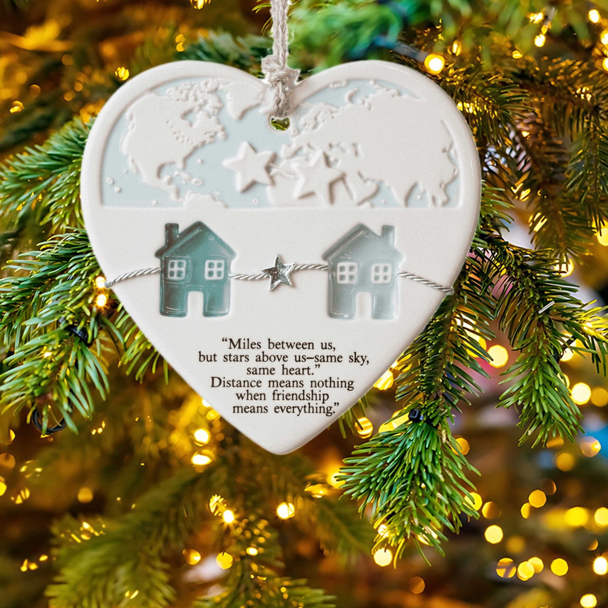 Lunxisen 1 Pcs Sea Glass Nativity: Jesus’ Birth Christmas Ornament,Coastal Inspired Sea Glass Nativity Ornament,Handmade Nativity Scene, with Shells and Starfish
