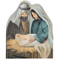 Mary, Joseph, and Baby Jesus Nativity Block Artwork Christmas Decoration, Multicolor, 5.3", by Holiday Time