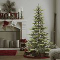 Makeatree 5ft Pre-lit Christmas Tree with 250 LED Lights, Aspen Fir, Layered & Sparse Design, Hinged Artificial Green Christmas Tree with PE&PVC Branch Tips, Fake Xmas Tree Indoor