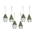 Gnome Ornaments Set of 2 - Christmas Tree Decorations - Holiday Figurines - Festive Home Accents
