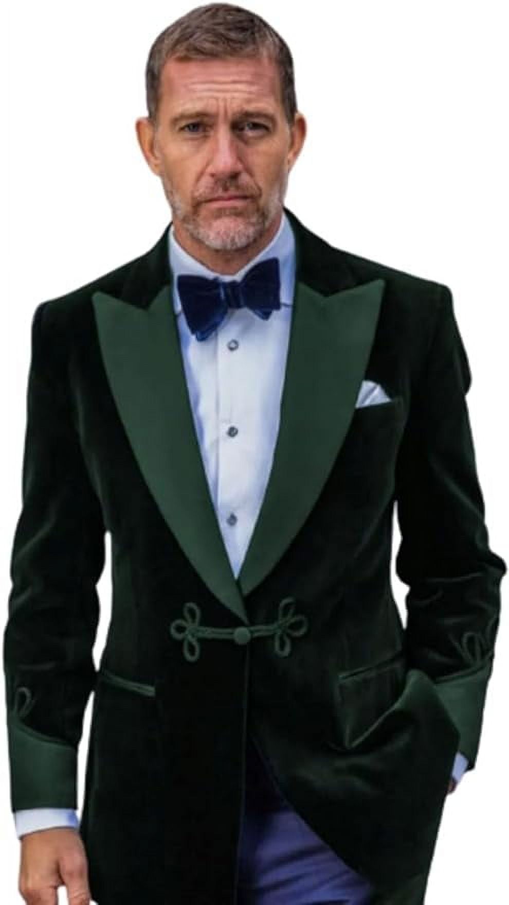 Men's Velvet Smoking Jackets One Button Christmas Party Wear Smoking Jackets Coat&nbsp;