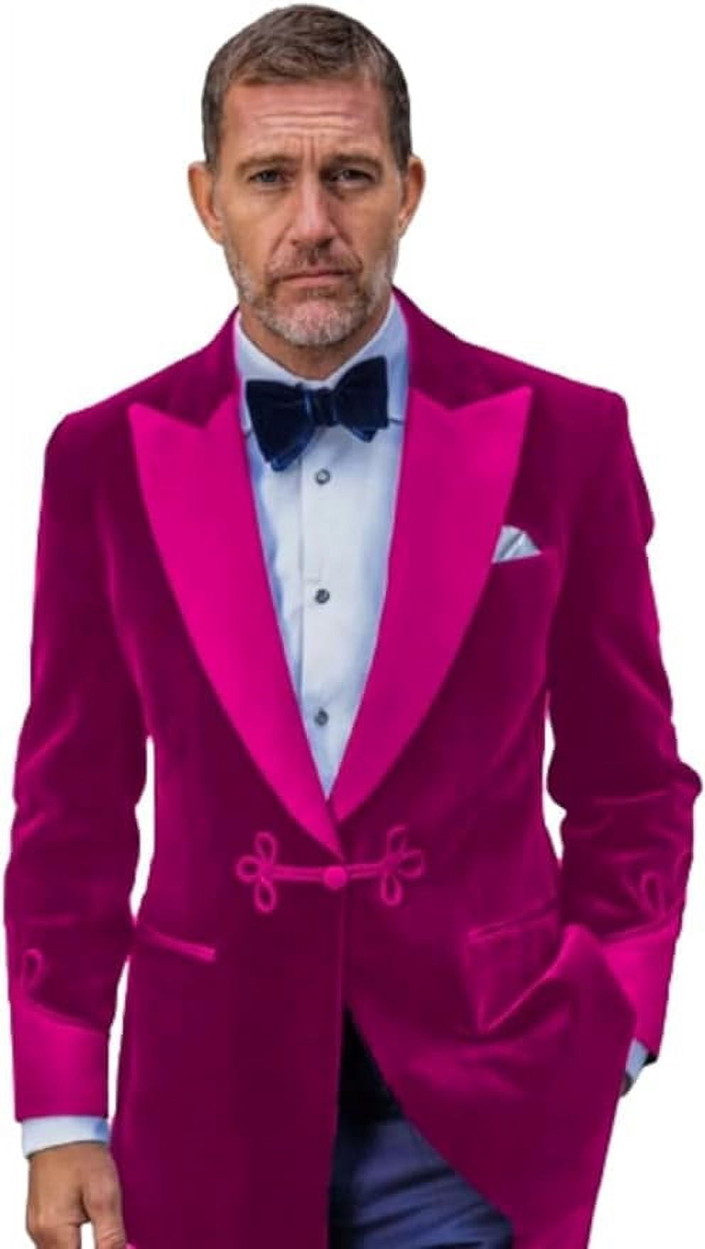 Men's Velvet Smoking Jackets One Button Christmas Party Wear Smoking Jackets Coat&nbsp;