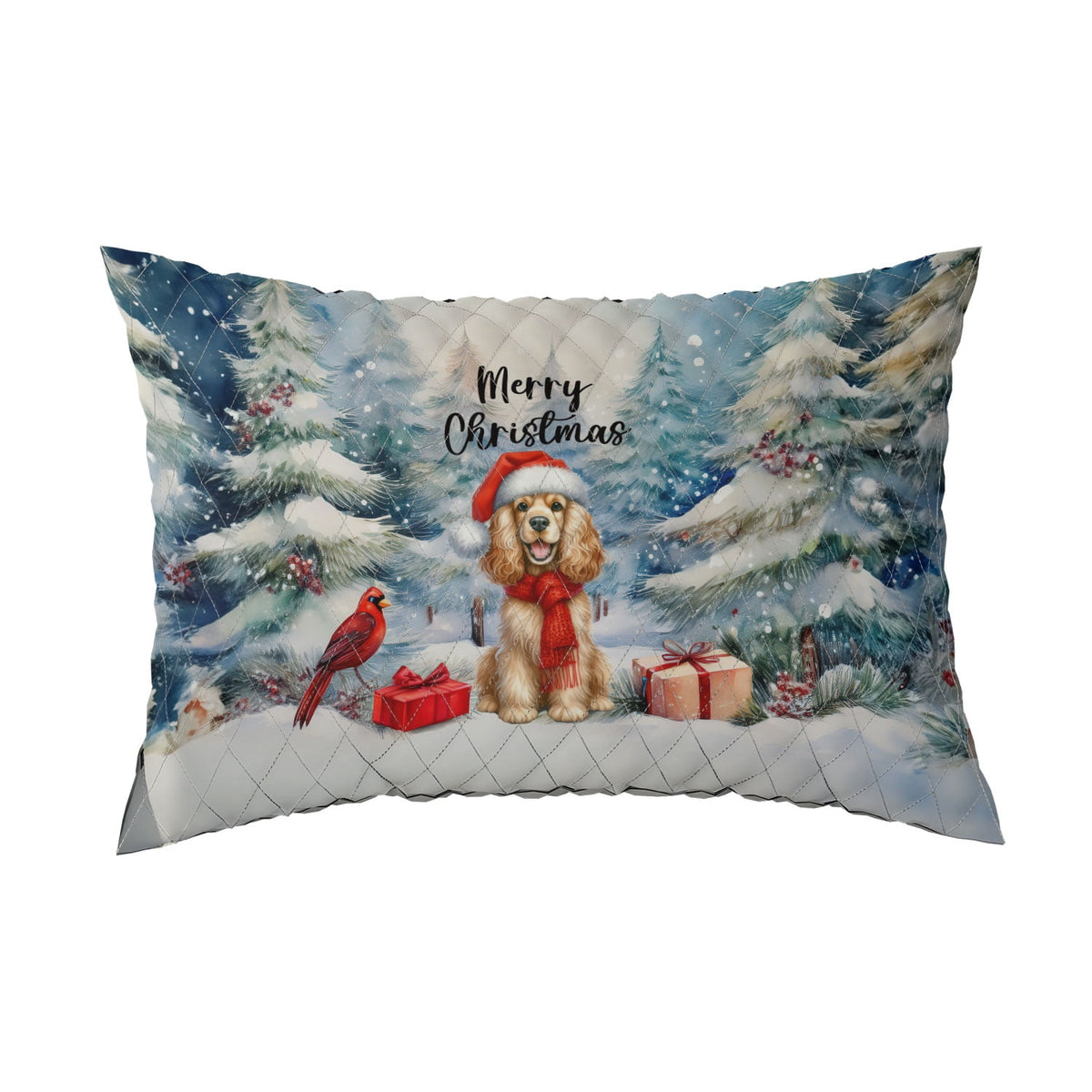 Merry Christmas French Bulldog Enjoys Woofmas Winter Xmas Holiday Quilt Bedding Set Dog Lover Gifts 1 Blanket Bed Cover 2 Pillowcases - 02022