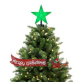 Mr. Christmas Christmas Tree Topper Animated Grinch Sleigh with Banner