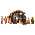 Nativity Set Christmas Indoor 16 Piece 2.36 inch Scene Statue Figurines Jesus Manger Crib Ornament Church Xmas Gift Home Decoration