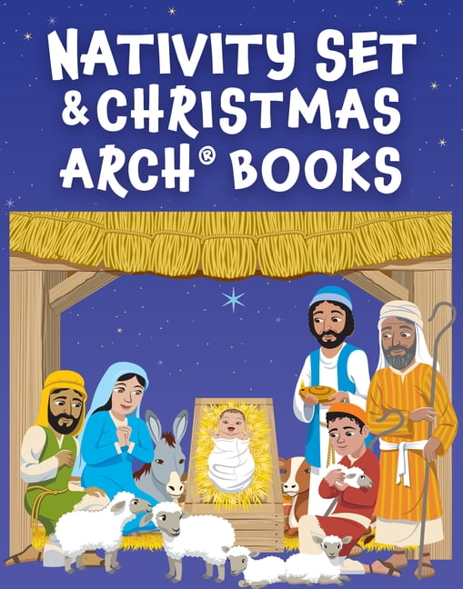 Nativity Set with Christmas Arch Books, (Paperback)