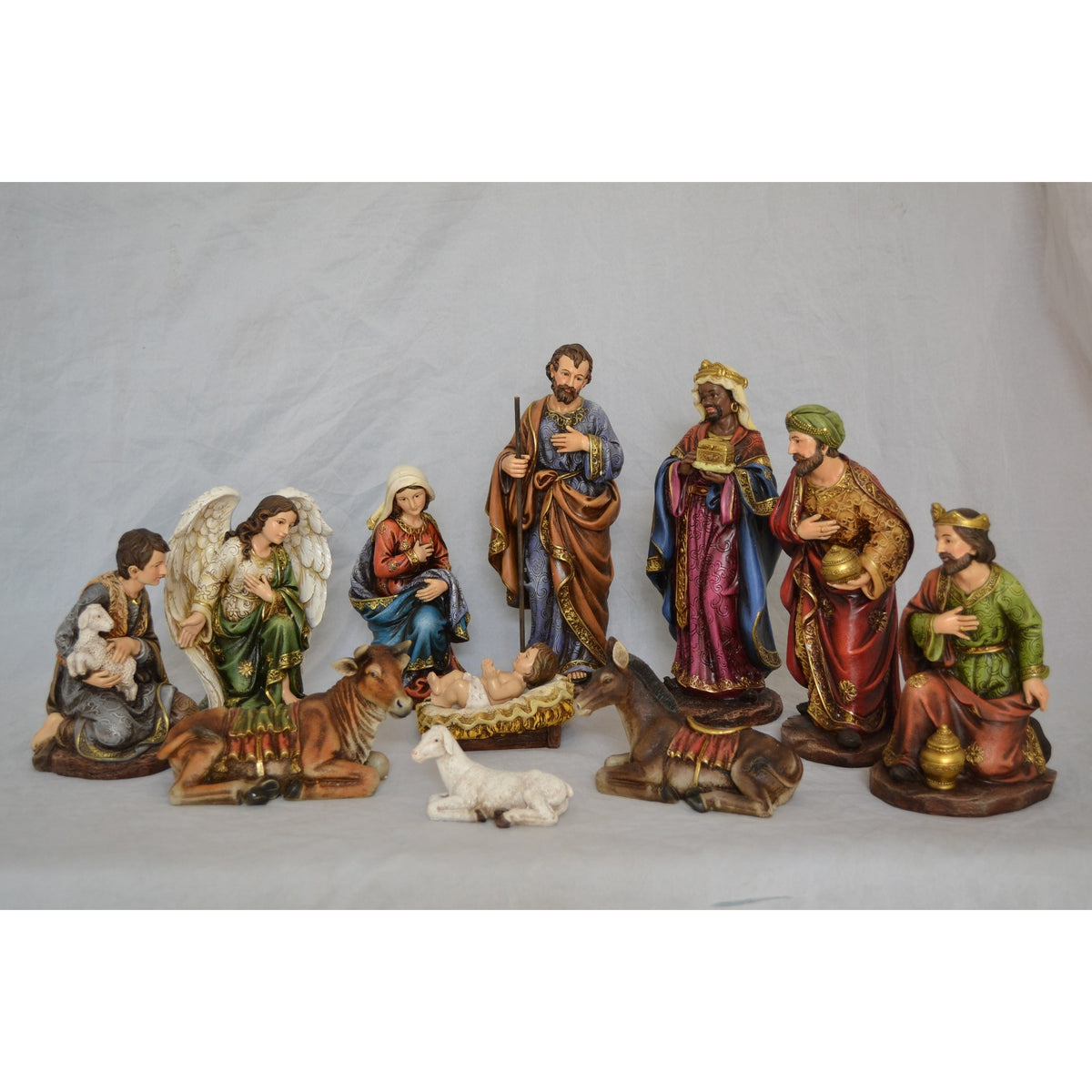 Nativity & Three Wise Men 11Pcs/Set 12 Inch H