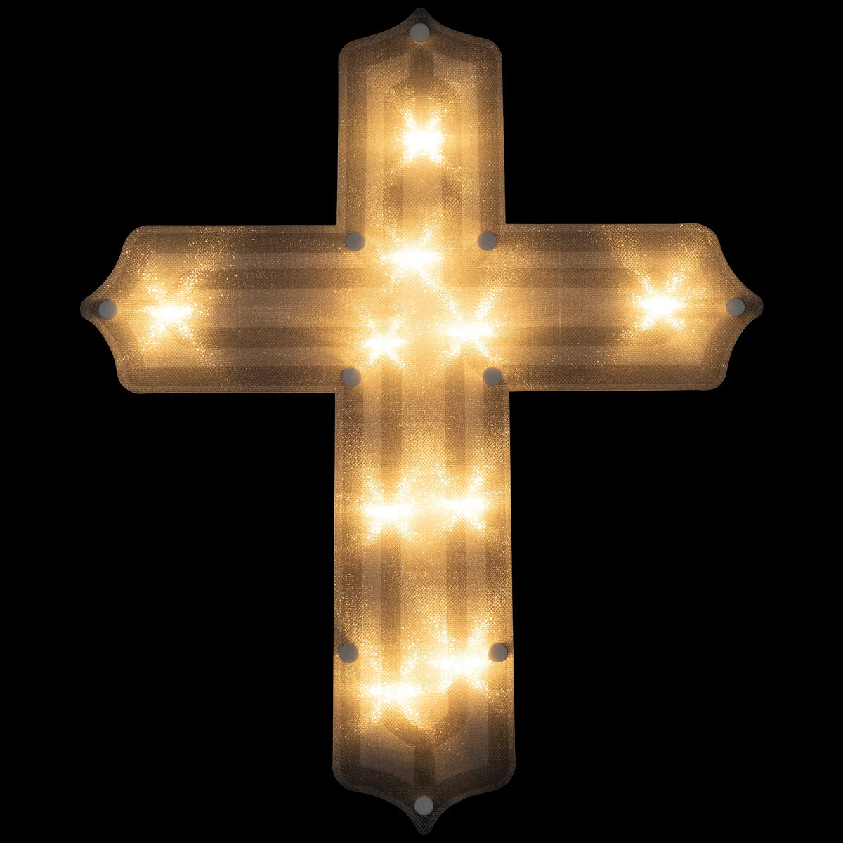 Northlight Lighted Cross Easter Window Decoration - 14"