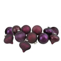 Northlight Jewel Tone Finial Hanging Multi-color Glass Christmas Ball Ornaments, 12 Count