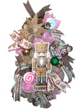 Nutcracker Gingerbread Swag, Christmas Wreath, Nutcracker Christmas, Christmas Decor