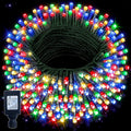 Ollny 66ft 200 LED Christmas String Lights, 8 Lighting Modes 3 Timing Waterproof Indoor Outdoor Christmas Lights for Party Garden Holiday, Multicolor