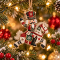Patchwork Christmas Ornament Nutcracker Horse Rider Tree Hanging Gift