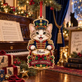 Personalized Christmas Ornament Nutcracker Drummer Cat