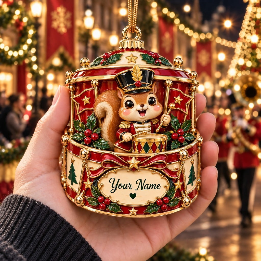 Personalized Christmas Ornament Squirrel Nutcracker