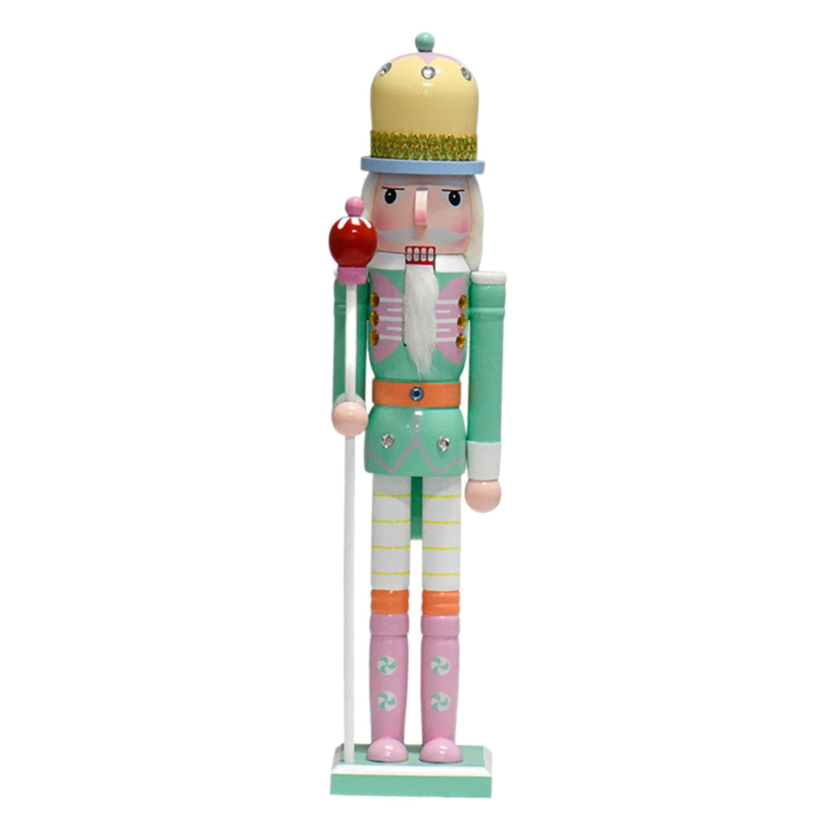 QSTDGVPW Nutcracker Figurine Christmas Decorations Desk Ornament Crafts Table Centerpiece Green
