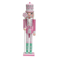 QSTDGVPW Nutcracker Figurine Christmas Decorations Desk Ornament Crafts Table Centerpiece Pink